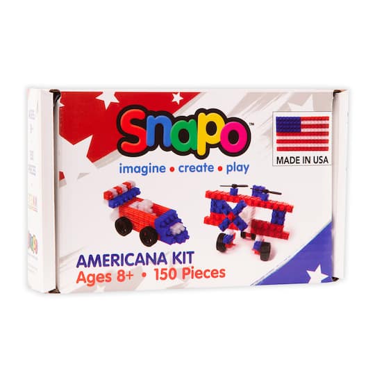 Snapo™ Jr. Building Blocks Americana Kit, 150pc.
